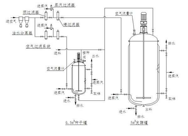 成套发酵系统示意图